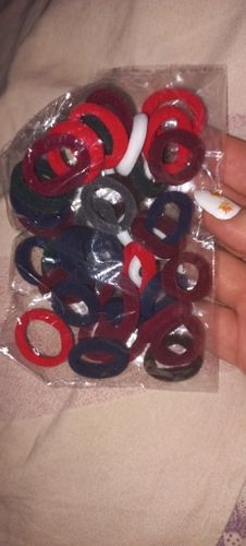 Customer photo review of Baby Girl Small Hair Bands Children Headbands Colorful Elastic Nylon Hair Rope