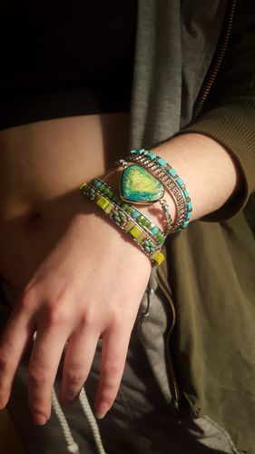 Customer photo review of JASPIS-ARMBAND DER GÖTTIN YEMAYA