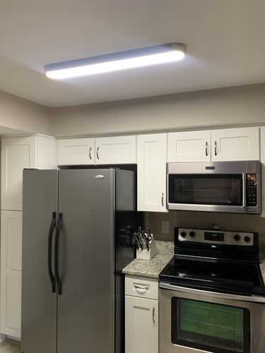 Customer photo review of Minimalist Long Oval Flush Mount LED Light