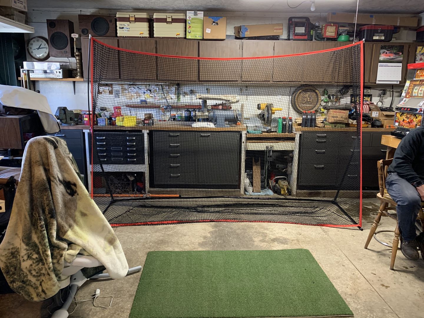 Customer photo review of Golf Net Pro 10x7 ft | Portable Golf Driving & Hitting Net