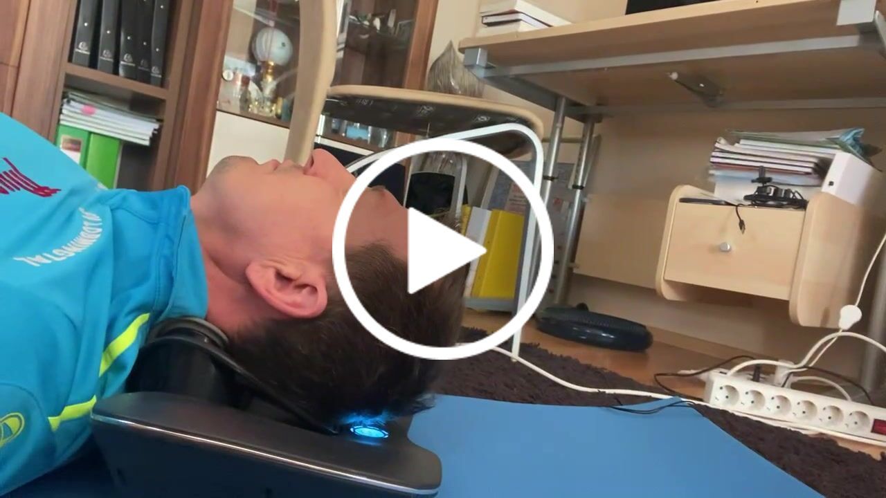 Customer video review of Hypertrax™ Multi-Functional Cervical Traction Device