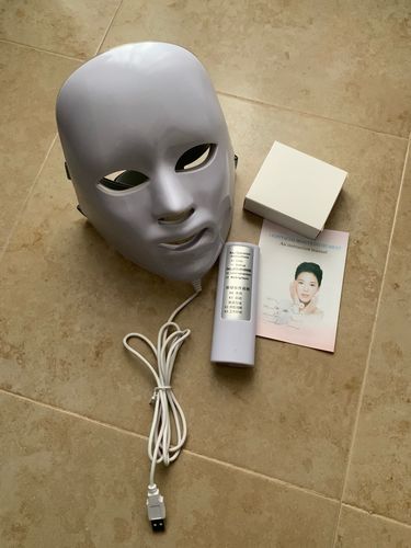Customer photo review of HexoMask™ Photon Skin Rejuvenation Face Mask