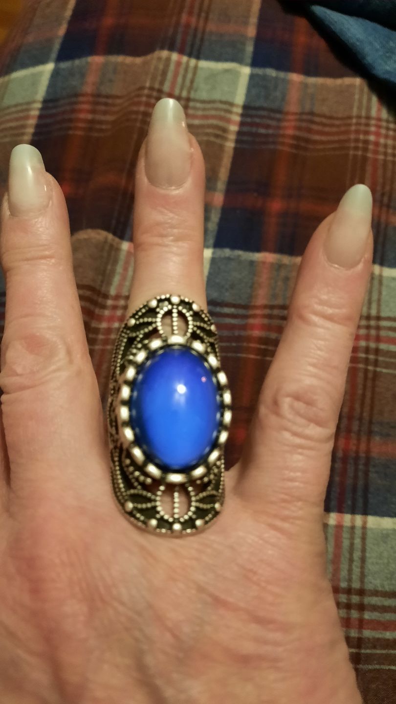 Customer photo review of Empowering New-Age Mood Ring