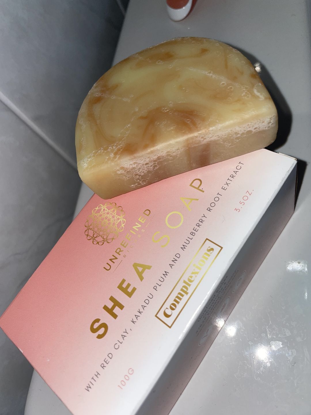 Customer photo review of SHEA SOAP