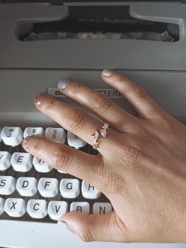 Customer photo review of Anillo Rose Gold Fantasy