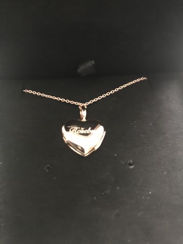 Customer photo review of Little Rose Gold Heart Locket