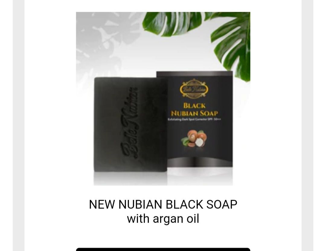 Customer photo review of NEW NUBIAN BLACK SOAP with argan oil