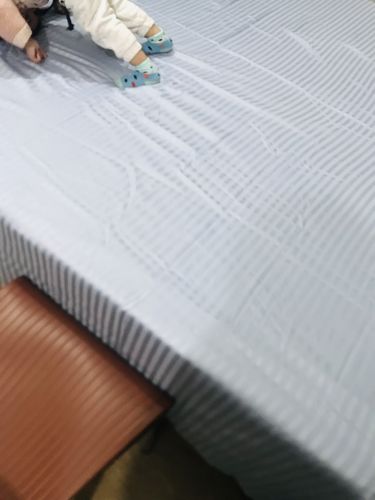 Customer photo review of Imperial Royal SkyBlue-Bed Sheet Set (Premium)