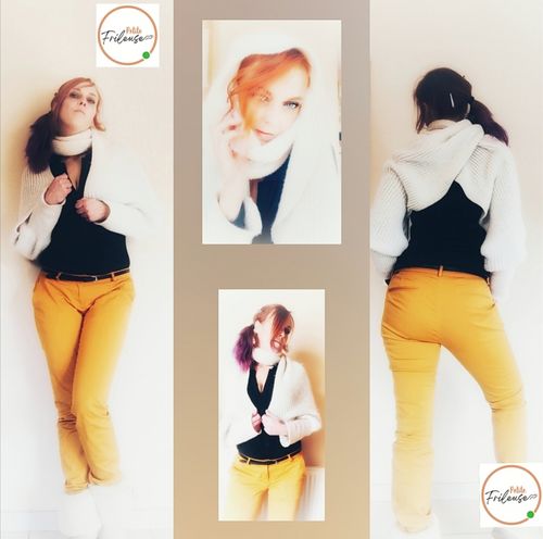 Customer photo review of Écharpe Frileuse 6 en 1 avec manches