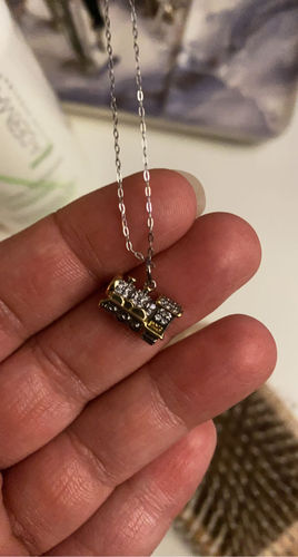 Customer photo review of Harry Potter Hogwarts Express Candle - 925 Sterling Silver Hogwarts Necklace Collection