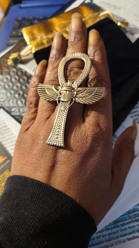 Customer photo review of XL ANKH Ring
