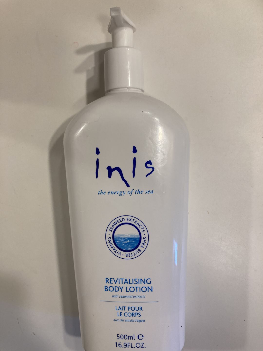 Customer photo review of Inis Revitalising Body Lotion 200ml/7 fl. oz