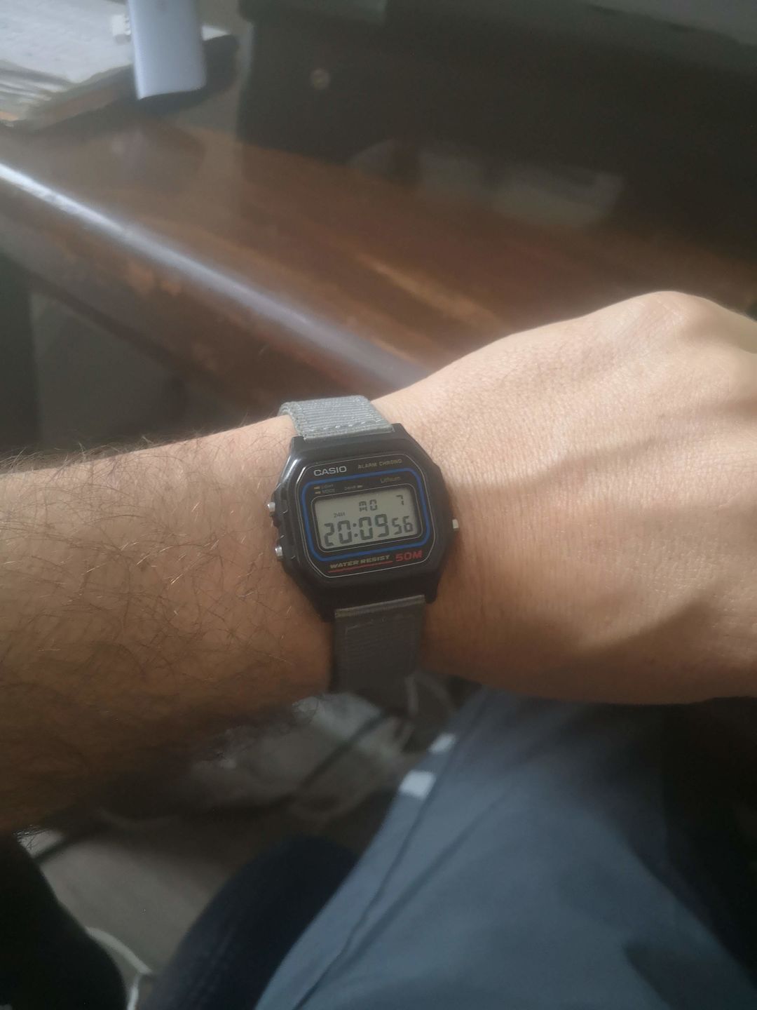 Customer photo review of Reloj Casio Vintage W-59-1VQD Azul/Negro