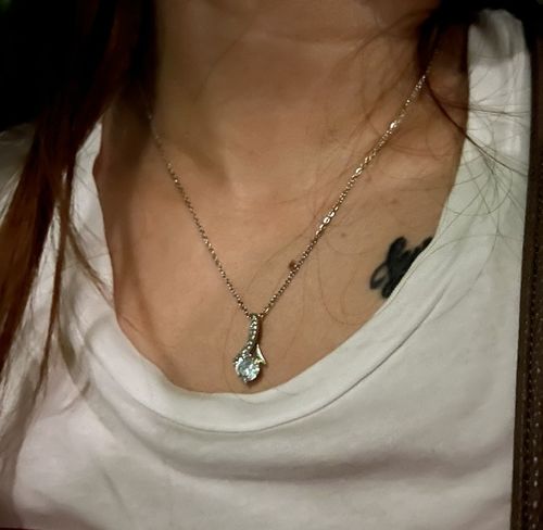 Customer photo review of To My Granddaughter | Alluring Beauty Necklace