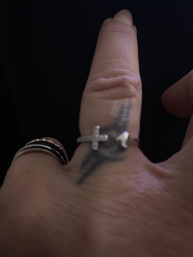 Customer photo review of Kreuz & Herz Ring - An meine Tochter