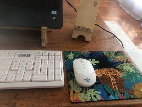 Customer photo review of Mouse Pad Sleeping Panther