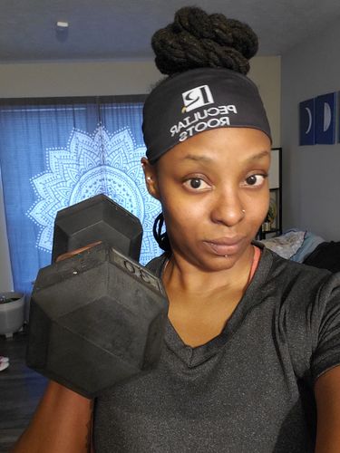 Customer photo review of Gym Headband