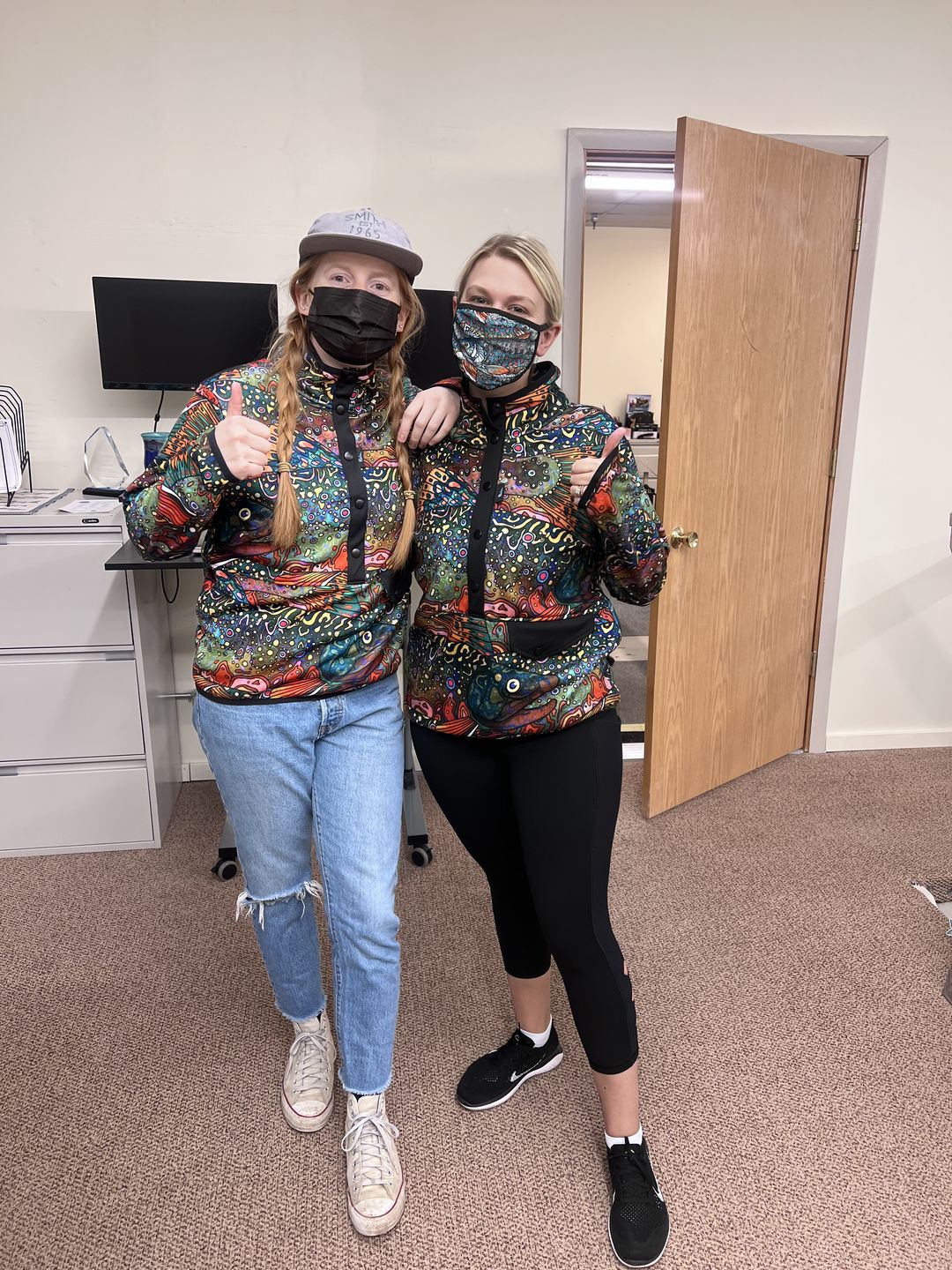 Customer photo review of Riffle Snap Fleece - Brookie