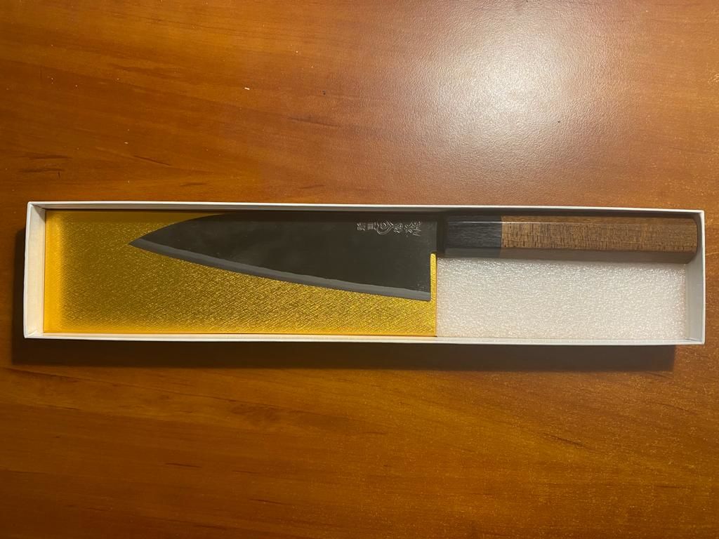 Customer photo review of Takeda Stainless Aogami Super Ko-sasa Gyutou 160mm (6.3")