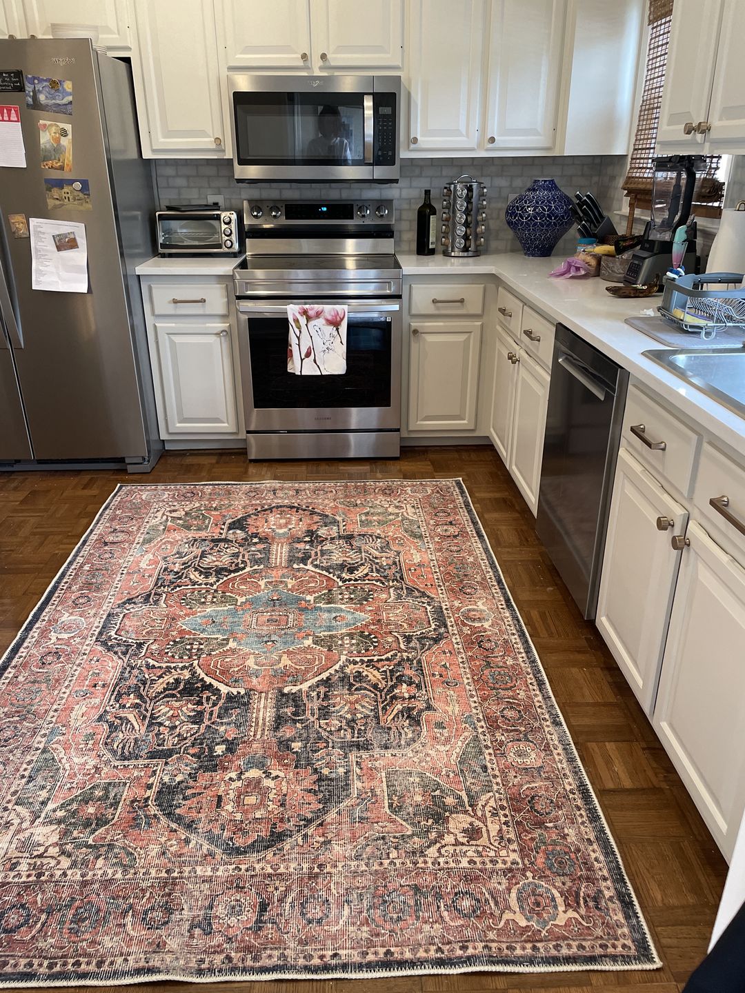 Customer photo review of Distressed Vintage Kendra Area Rug