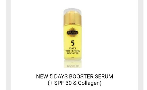 Customer photo review of NEW 5 DAYS BOOSTER SERUM (+ SPF 30 & Collagen)