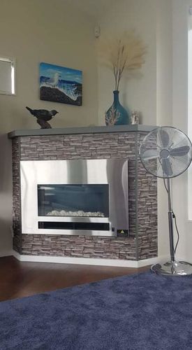 Customer photo review of Schist Wallpaper