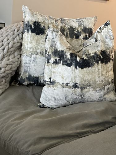 Customer photo review of Silver and Green Splotches