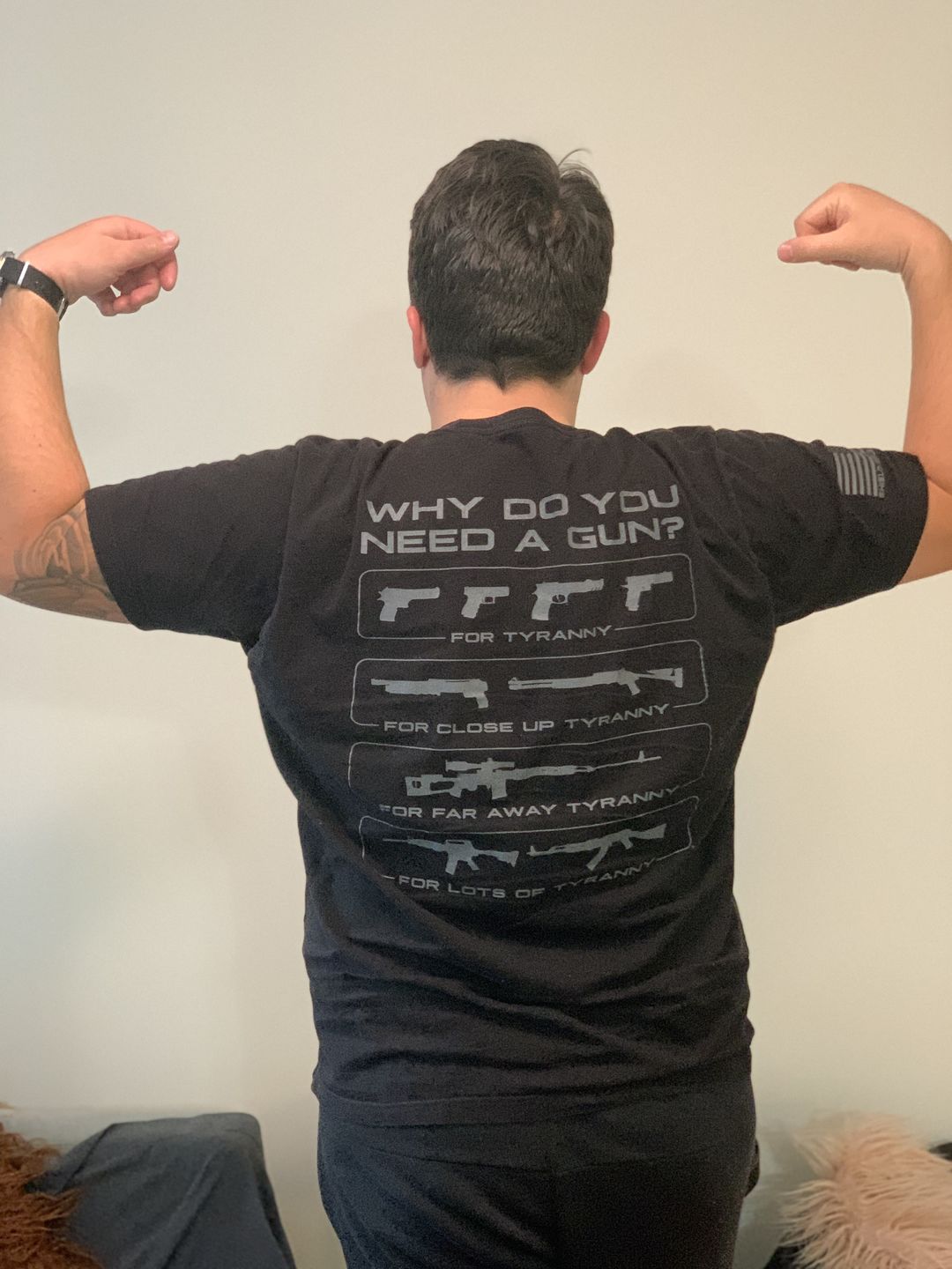 Customer photo review of Why Do You Need A Gun