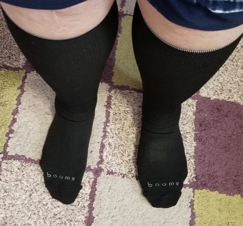 Customer photo review of Knee-High Compression - Black