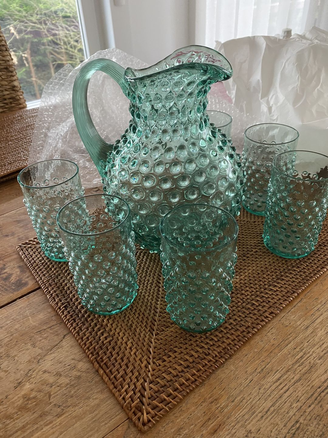Customer photo review of Beryl Hobnail Jug