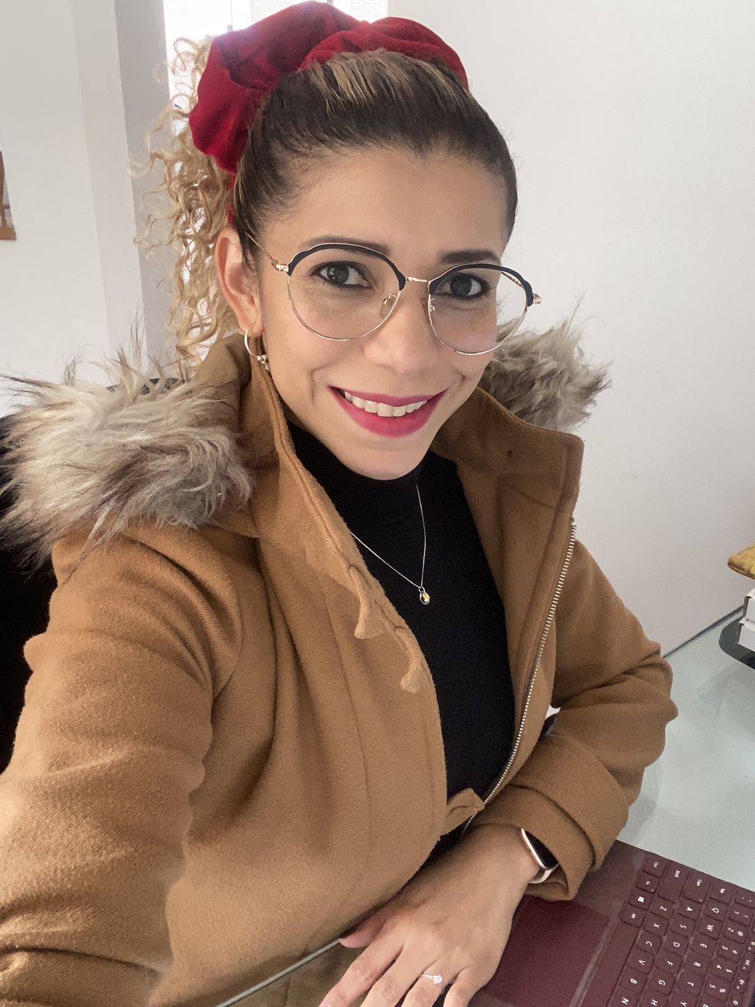 Customer photo review of VELVET SCRUNCHIES