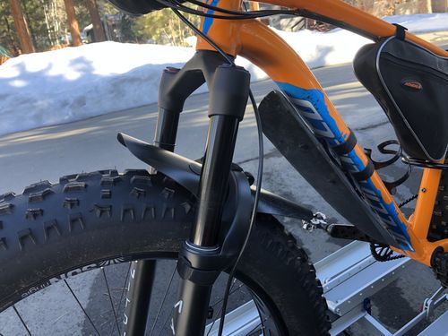 Customer photo review of Mud Shovel 6.5 Fat Fork Fender