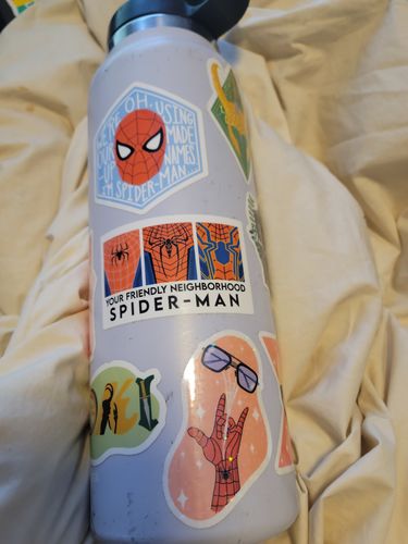 Customer photo review of Friendly Neighborhood Spidey Sticker Pack