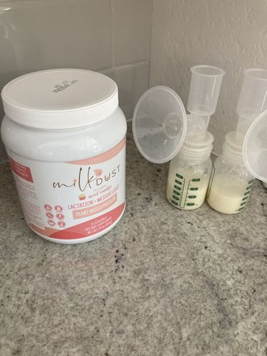 Customer photo review of Milk Dust Breastfeeding Protein Powder For Milk Supply, Vanilla Flavor