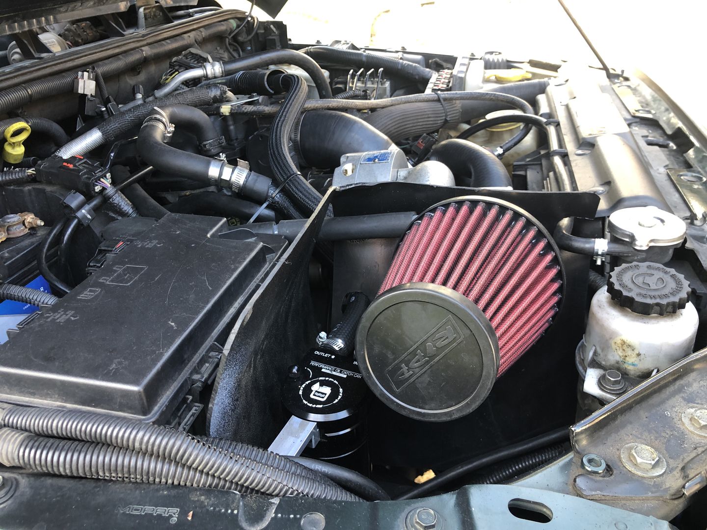 Customer photo review of 2007-2011 Jeep Wrangler 3.8L JK Catch Can - Air/Oil Separator