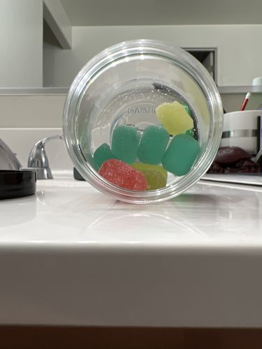 Customer photo review of 1500mg CBD Gummies mixed flavors
