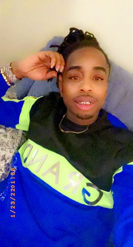 Customer photo review of Color Block Cut & Sew Grand Crewneck Sweater Royal Blue (SEW 22S)