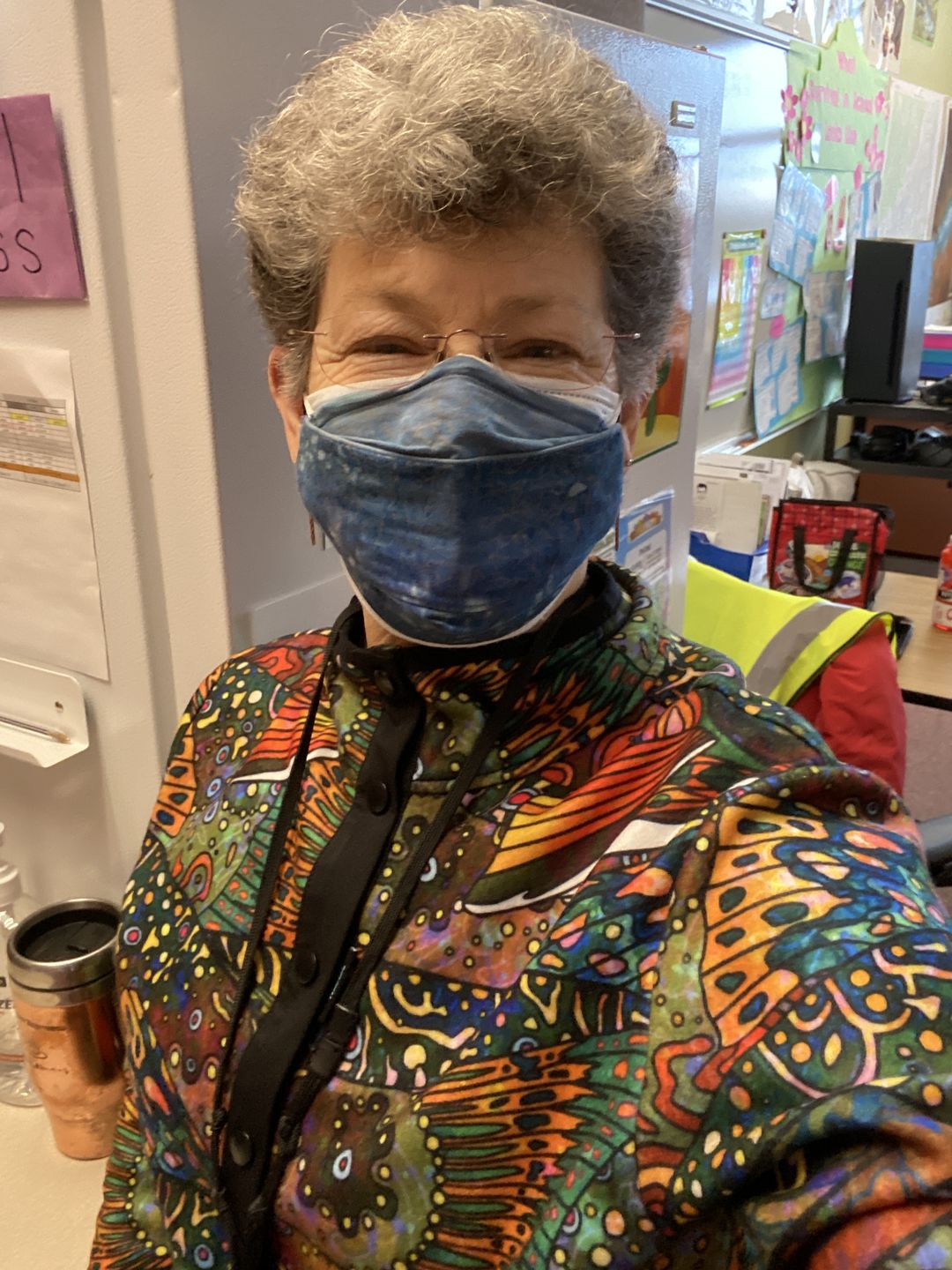 Customer photo review of Riffle Snap Fleece - Brookie
