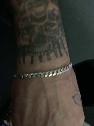 Customer photo review of 5mm Mens Real Solid 925 Sterling Silver Heavy Cuban Chain Link Bracelet
