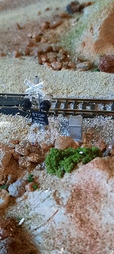 Customer photo review of The N Scale Architect 20080 Relay Cabinet/Signal Box - Making A Scene(TM) -- Unpainted Metal Kit - Medium pkg(4), N Scale