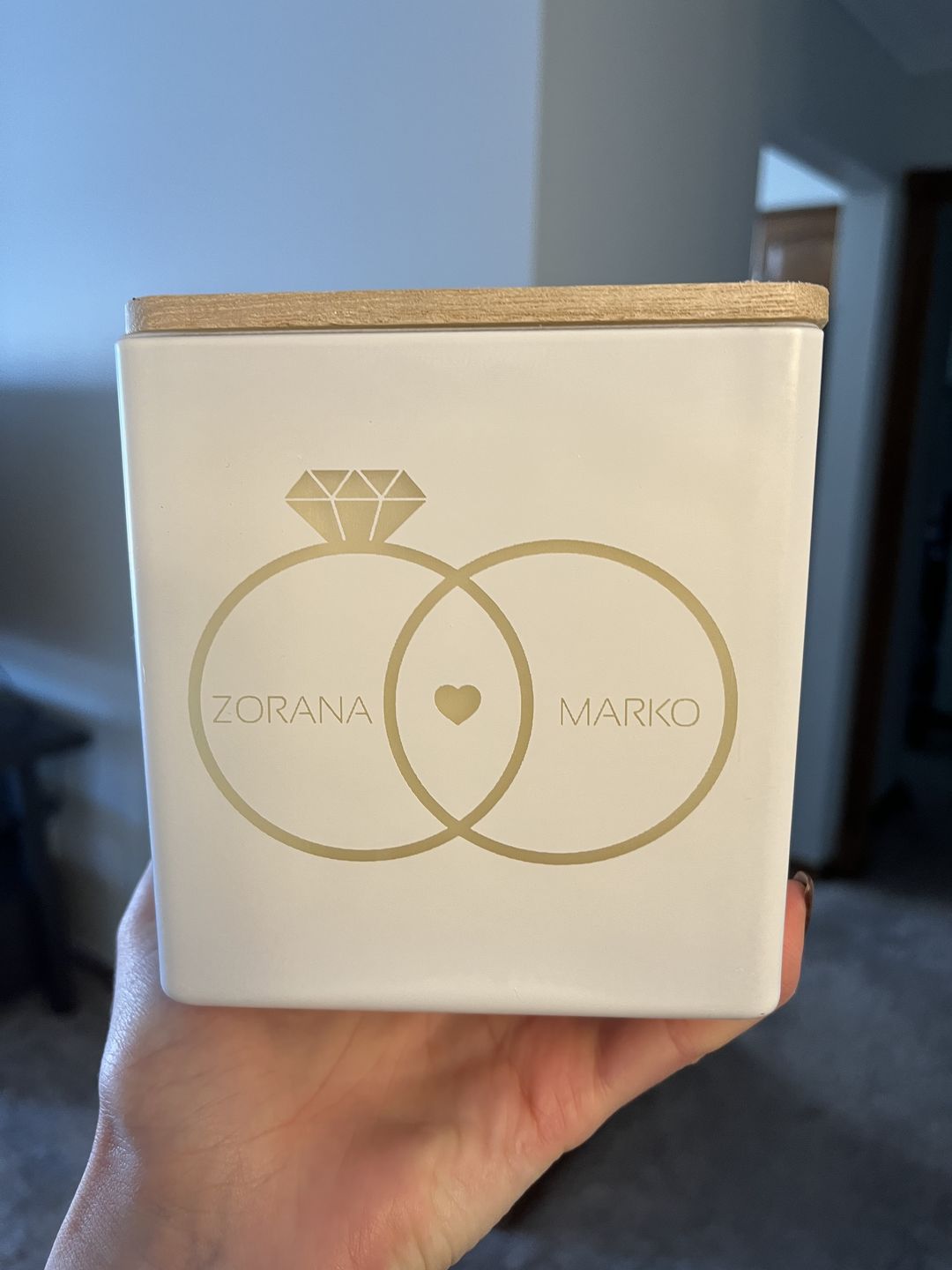 Customer photo review of CLASSIC ENGAGEMENT CANDLE