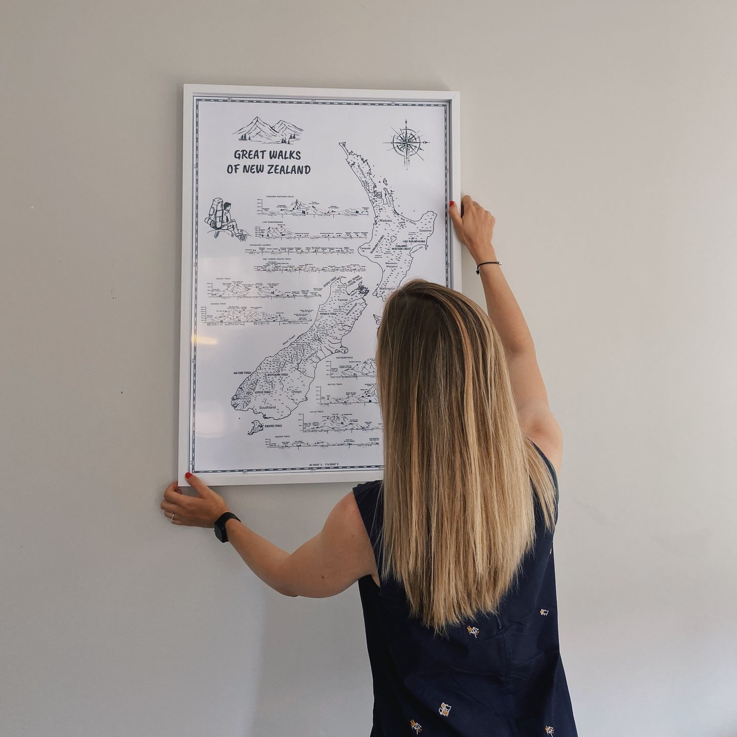 Customer photo review of Great Walks Of New Zealand Poster