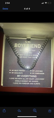 Customer photo review of To My Son | Cuban Link Chain