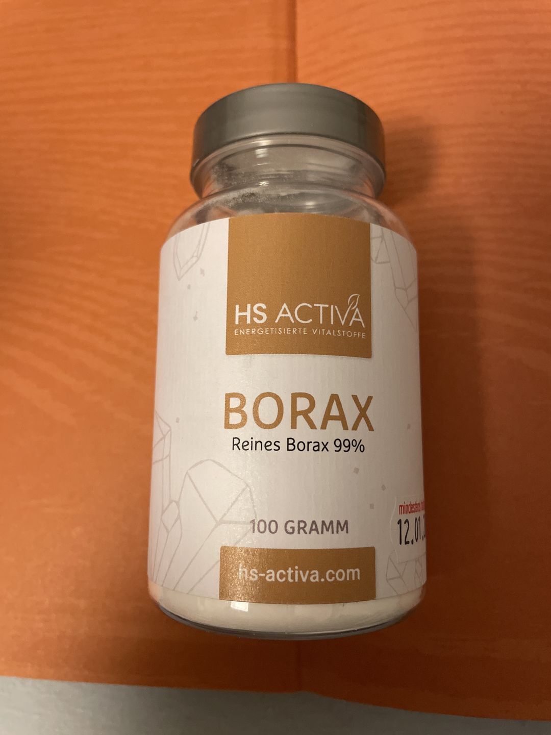 Customer photo review of Borax I Pharmazeutische Reinheit 99,9% I 100 Gramm