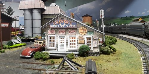 Customer photo review of Woodland Scenics BR5068 Carver's Butcher Shoppe - HO Scale