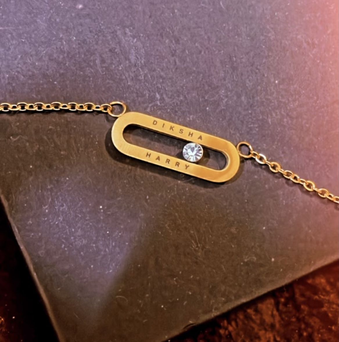 Customer photo review of Personalised Eternal Pendant
