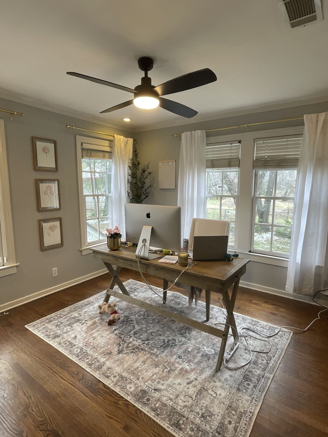 Customer photo review of Distressed Vintage Cezanne Blush Area Rug