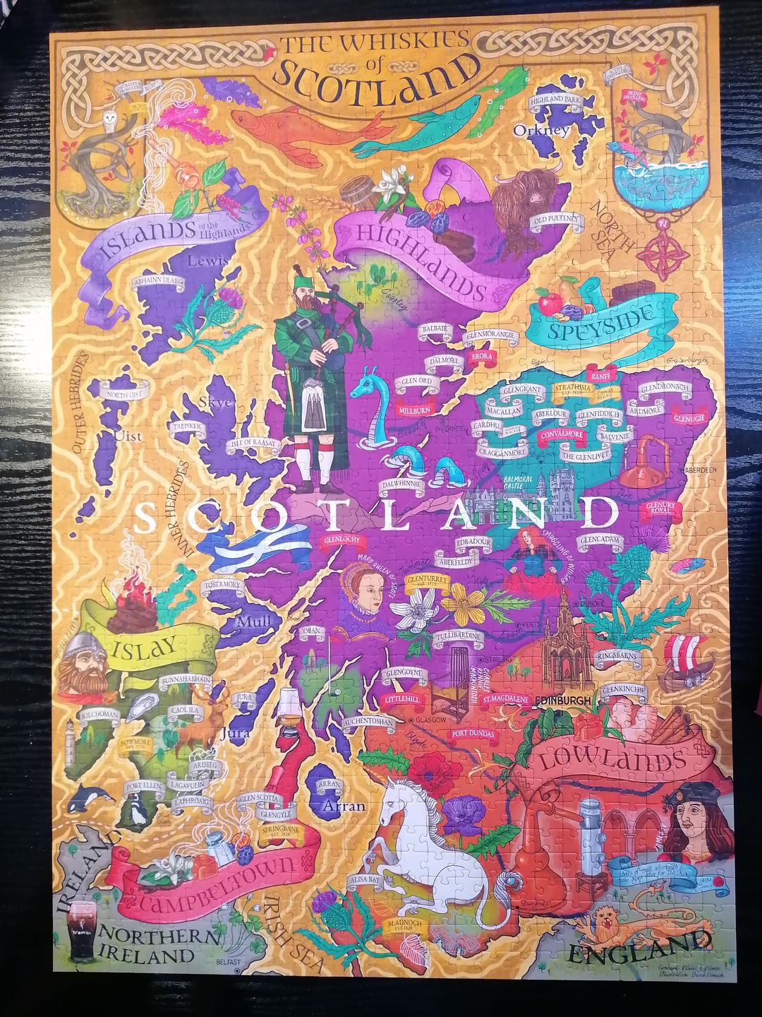 Customer photo review of Whisky Puzzle - Scotland