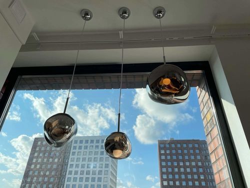 Customer photo review of 1-Light Melt Kitchen Pendant Light