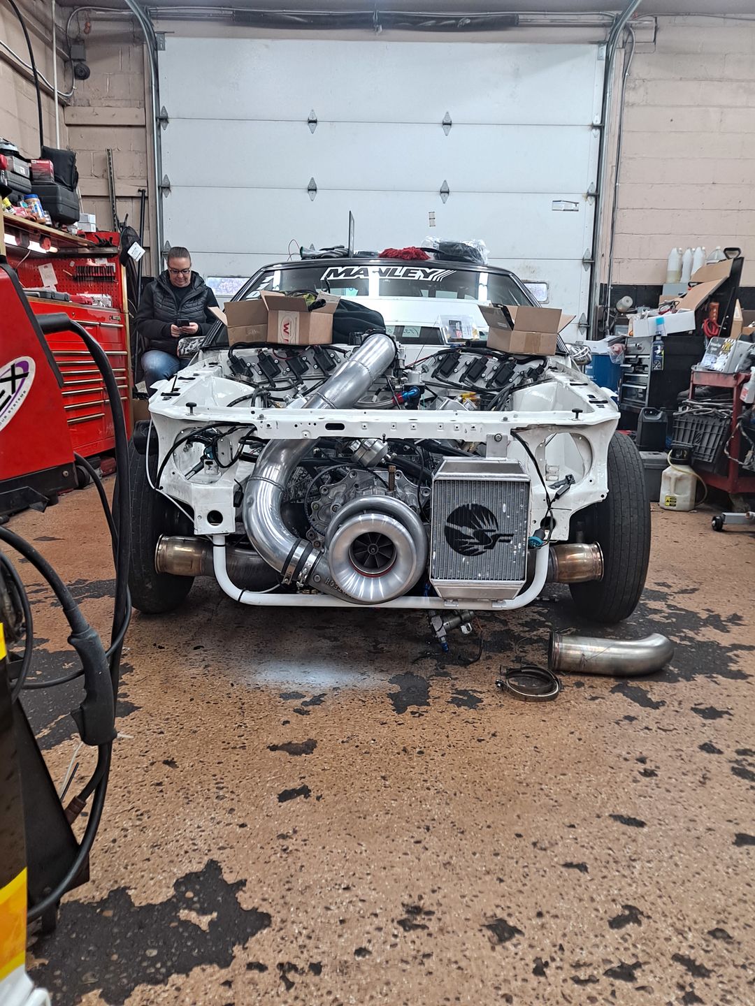 Customer photo review of Motion Raceworks Fox Body Mustang Lower Radiator Support and Intercooler Mounting System (Bolt In/Weld In) 1979-93